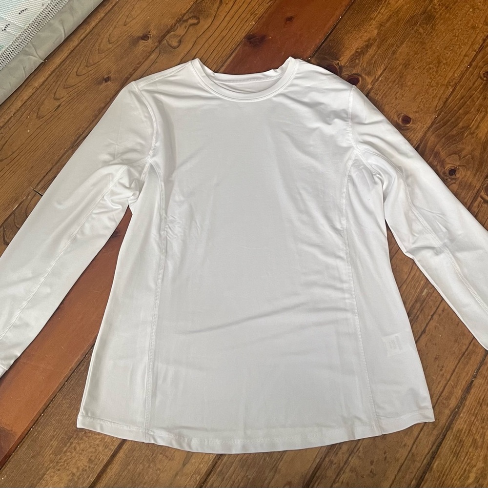 Beyond Scrubs white long sleeve shirt